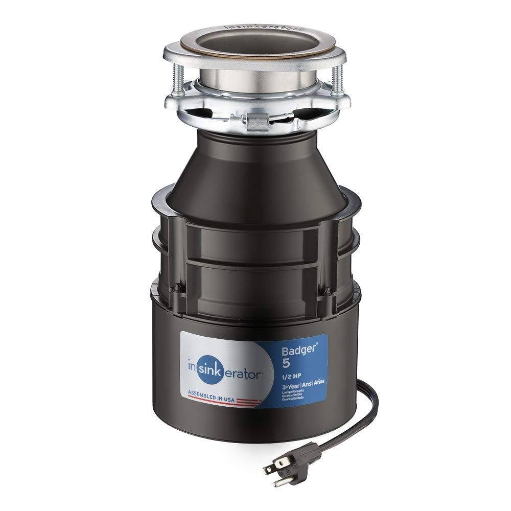 Insinkerator Badger 5XP 3/4 HP Garbage Disposal with Cord - Image 6